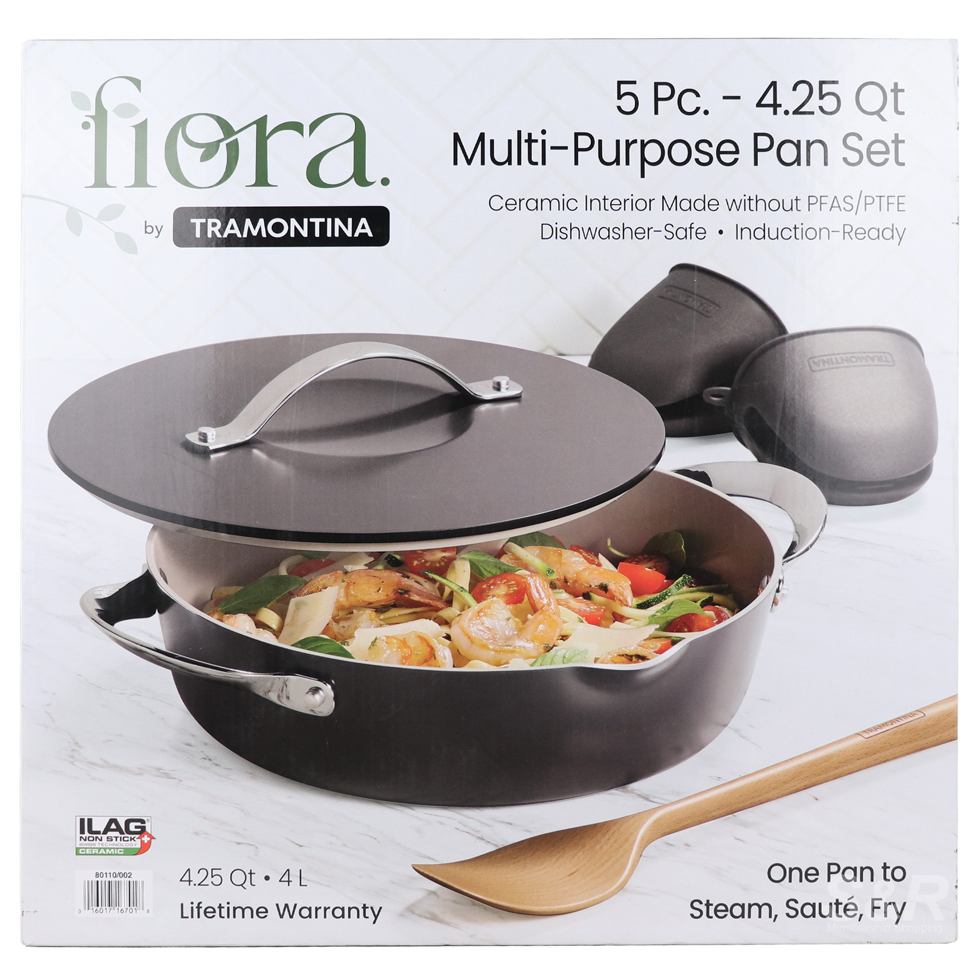 Fiora by Tramontina 4.25qt Multi-Purpose Pan 5pc set